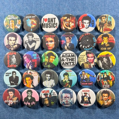 Adam ant pinback buttons - ant,