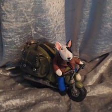 Bodacious Bullies Handsculpted English Bull Terriers Biker Bully Figurine