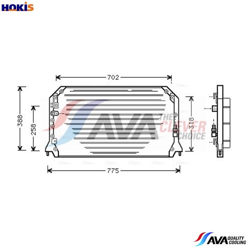 Condenser air conditioning - condenser,