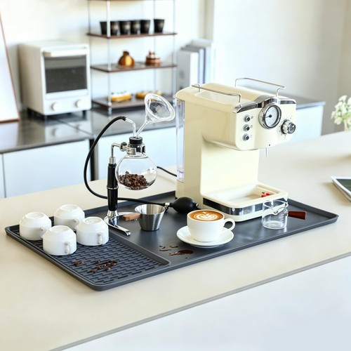 Silicone coffee bar mat - coffee,