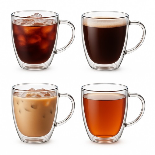 Double walled coffee mugs - double,