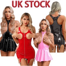 UK Women PVC Leather Cupless