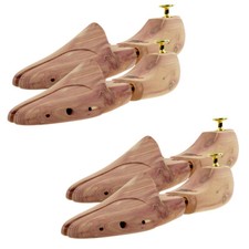 Shoe Tree Made Of Cedar Wood Real for Ladies And Men's With Double Spring 2 Pair