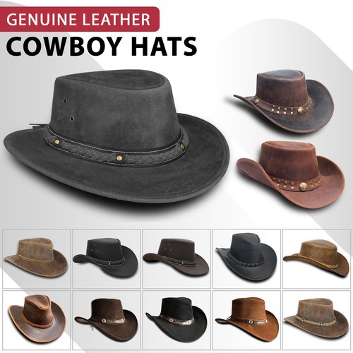 Cowboy hats real leather - hats,