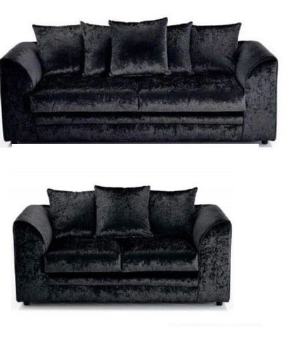 Corner crushed velvet sofa - corner,