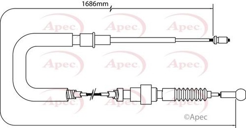 Rear axle brake braking cable - brake,
