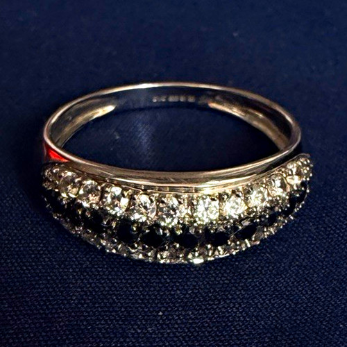 9ct white gold round - gold,