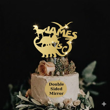 Dinosaur Acrylic Cake Topper