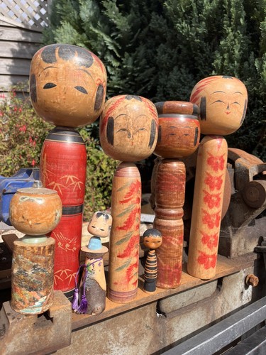 Kokeshi vintage wooden - vintage,