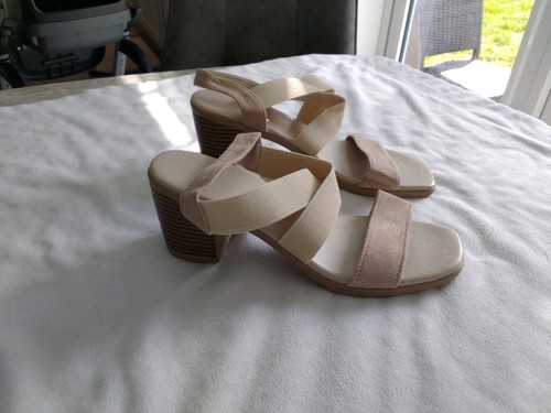Women beige nude block heel - nude,