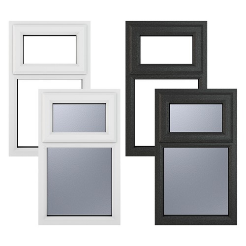 Pvc double glazed window glass - double,