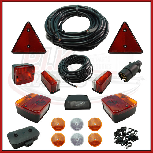 Trailer lighting kit with plug - trailer,
