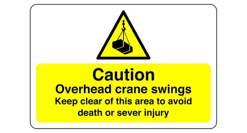 Overhead crane swings - overhead,