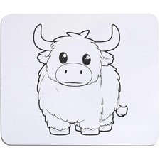 'Cute Highland Cow' Mouse Mat / Desk Pad (MO00037958)