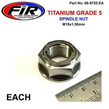 TITANIUM REAR WHEEL AXLE SPINDLE NUT M18x1.50mm FITS Yamaha FZR FJR YZF-R6 FZ1