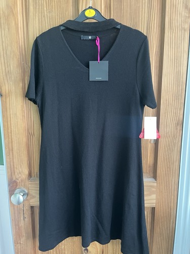 Very women neck black - v,