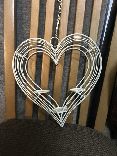 Shabby chic white metal - shabby,