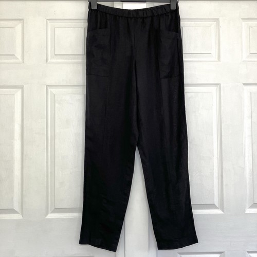 Gudrun sjoden black linen mix - linen,