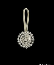 Magnetic Crystal Curtain Tiebacks Hold Backs Tie Backs Diamond Flower- Free post