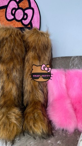 Brown y2k knee high yeti - high,