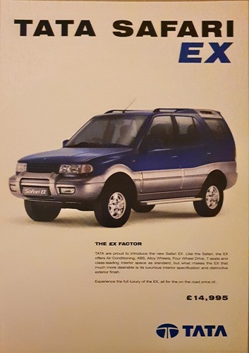 Tata safari brochure 2000 - ex,