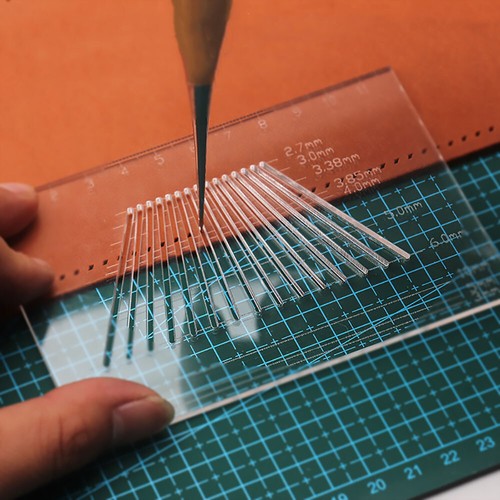 Leather craft pricking iron - leather,
