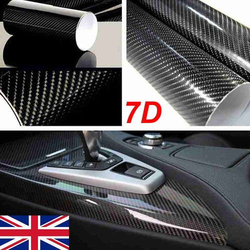 Black carbon fibre vinyl - black, 7d/5d