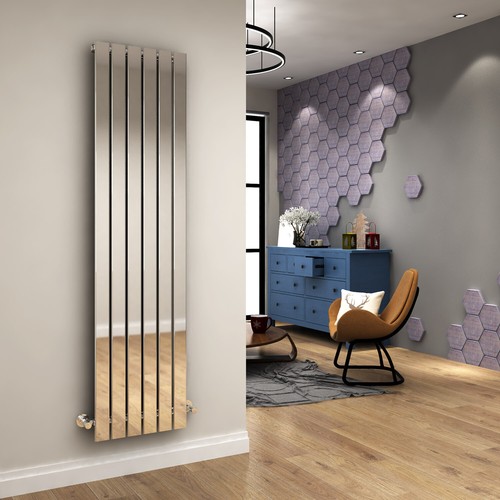 Vertical radiator flat - vertical, panel