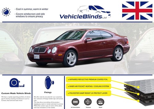 Stealth blinds for mercedes - stealth,