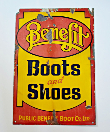 Antique public benefit boot - antique,