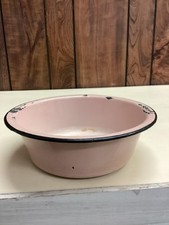 Vintage Pink Enamel Metal