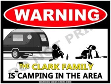 Personalized Camping Sign -