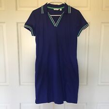 Lady Hagen Golf Dress (Size M) Short Sleeve Blue Athleisure Wear Short Sleeve
