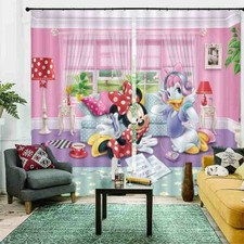 Donald Duck Nice Music 3D Curtain Blockout Photo Printing Curtains Drape Fabric