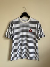 UNIQLO x Keith Haring NY POP ART Striped T-Shirt White/Blue S Relaxed fit NWT