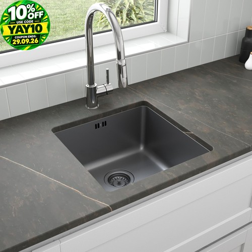 Black kitchen sink undermount - kitchen,