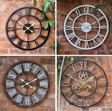  Garden Ornament Wall Clock Open Face Station Church Tower Clock Indoor Outdoor