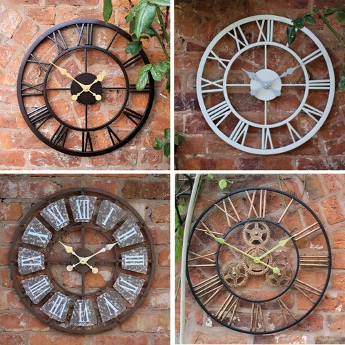 Garden ornament wall clock - wall,