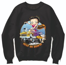 Betty Boop Sweatshirt Mens S-XXL Black  Pullover Jumper Unisex GR 05