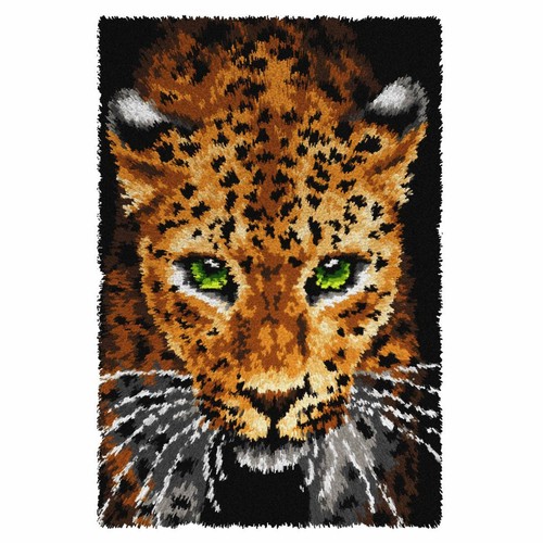 Leopard latch hook kit - kit,, rug