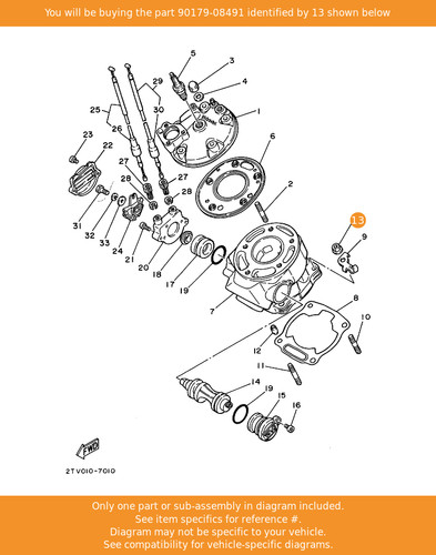 Yamaha nut 90179 08491 oem - yamaha, nut,