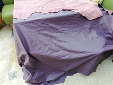 2x Full Leather Cow Hide purple ( Crest )