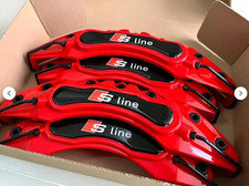 4x Brakes Caliper Covers for Audi S-Line Q1 Q2 Q3 Q5 TT A1 A5 A6 S3 RS A3 S4