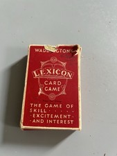 Waddington’s Lexicon Card Game Red Pack Complete Vintage