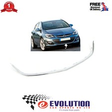Front Bumper Lower Grille Frame Chrome Fit Vauxhall Astra J 2012 to 2015 1322022