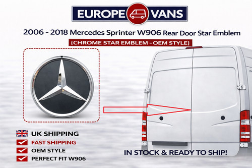 Sprinter rear door emblem - door,