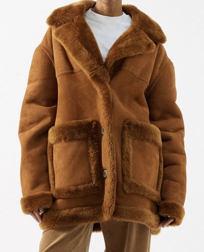 Raey sheepskin shearling patch - sheepskin,