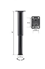 Adjustable Bed Centre Rail Support Foot Leg Wooden Bed Double King Size Slats