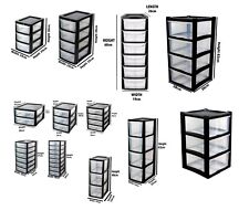 A4 & A5 STORAGE DRAWER UNIT PLASTIC TOWER HOME OFFICE SCHOOL DESKTOP GARAGE