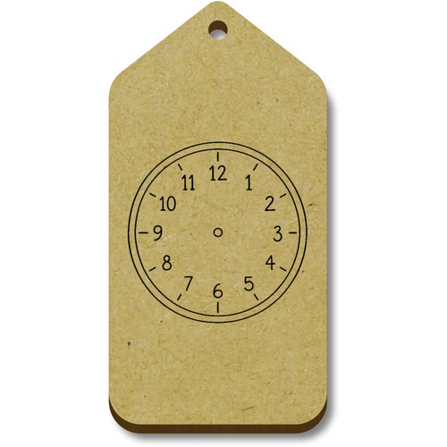Clock face outline mdf gift - outline',